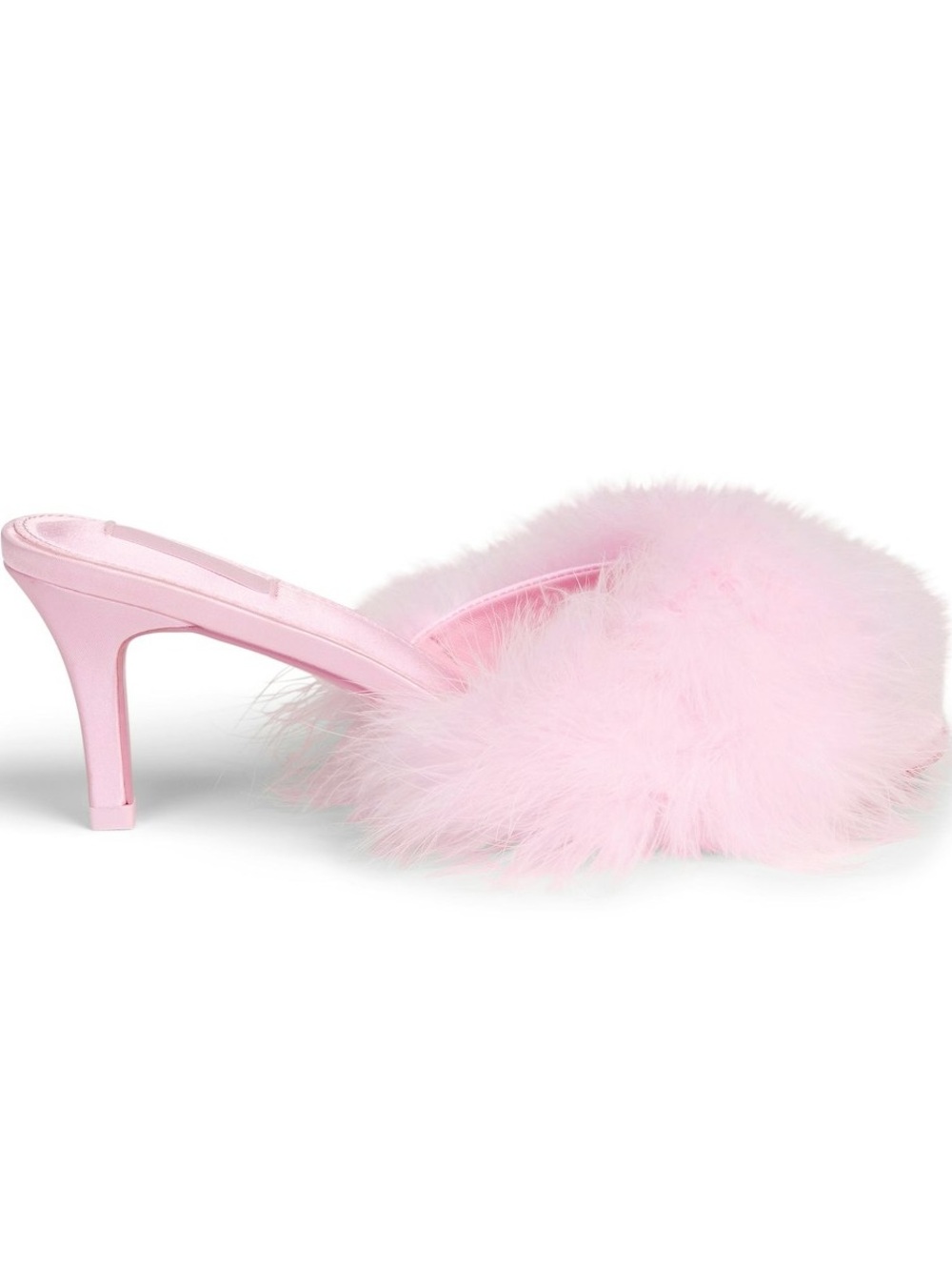 SKIMS FEATHER KITTEN HEELS CHERRY BLOSSOM 38 7.5 - Picture 6 of 16